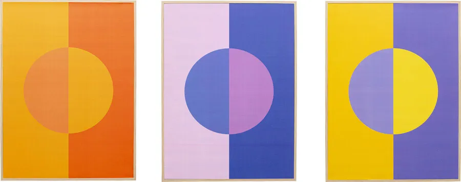 Zestaw 3 obrazów MOON PHASE 40x30