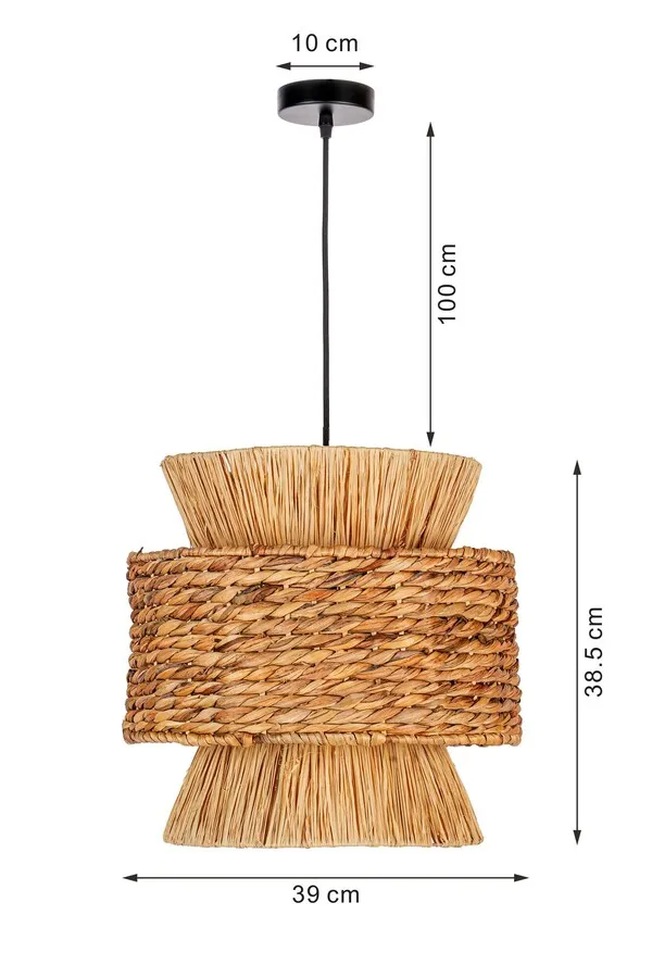 Lampa wisząca CAMPO 39 cm - naturalny