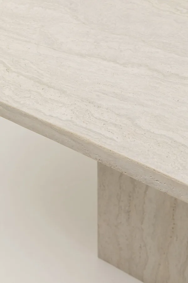 Stół TRAVERTINO 160x90 - beżowy