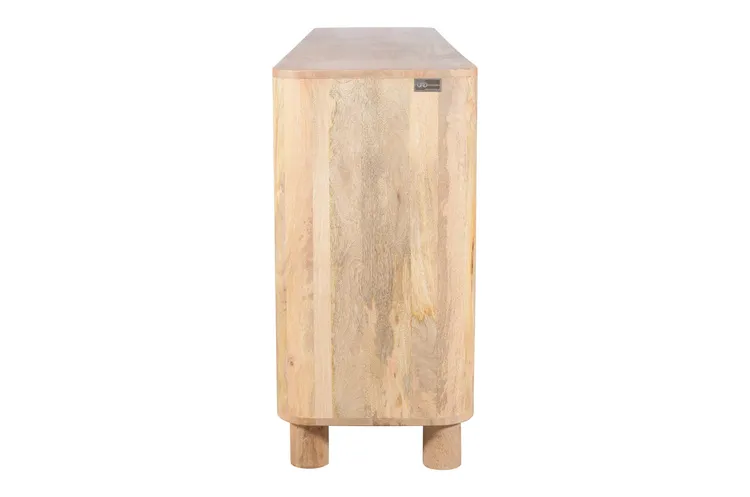 Komoda drewniana 4-drzwiowa RIMINI RM-02-MN - mango naturalne