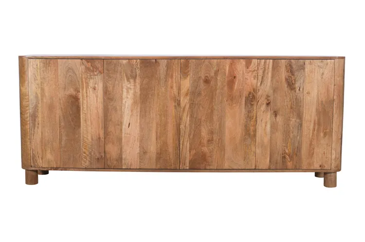Komoda drewniana 4-drzwiowa RIMINI RM-02-CR - mango caramel