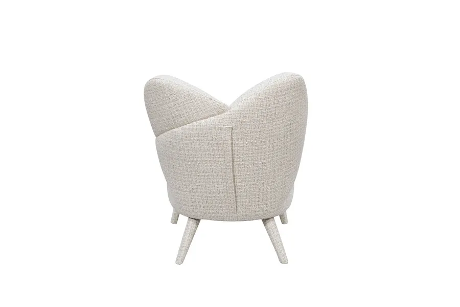 Fotel LEITH boucle - kremowy