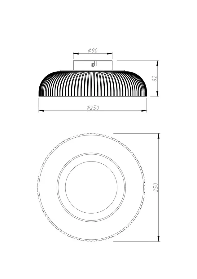 Lampa sufitowa SOLVIA C230757601 - czarny