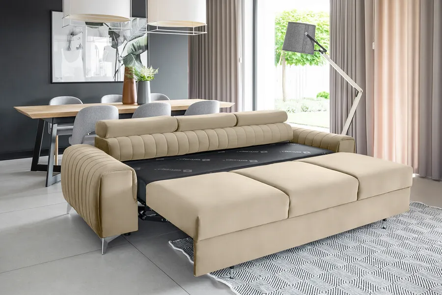 Sofa rozkładana 3-osobowa LAURENCE - tkanina Nube 20