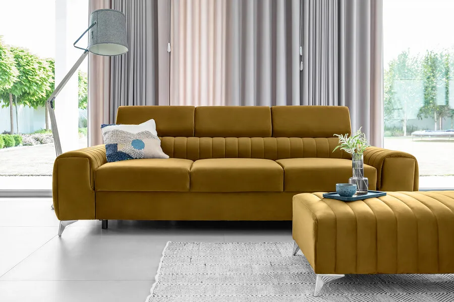 Sofa rozkładana 3-osobowa LAURENCE - tkanina Nube 45