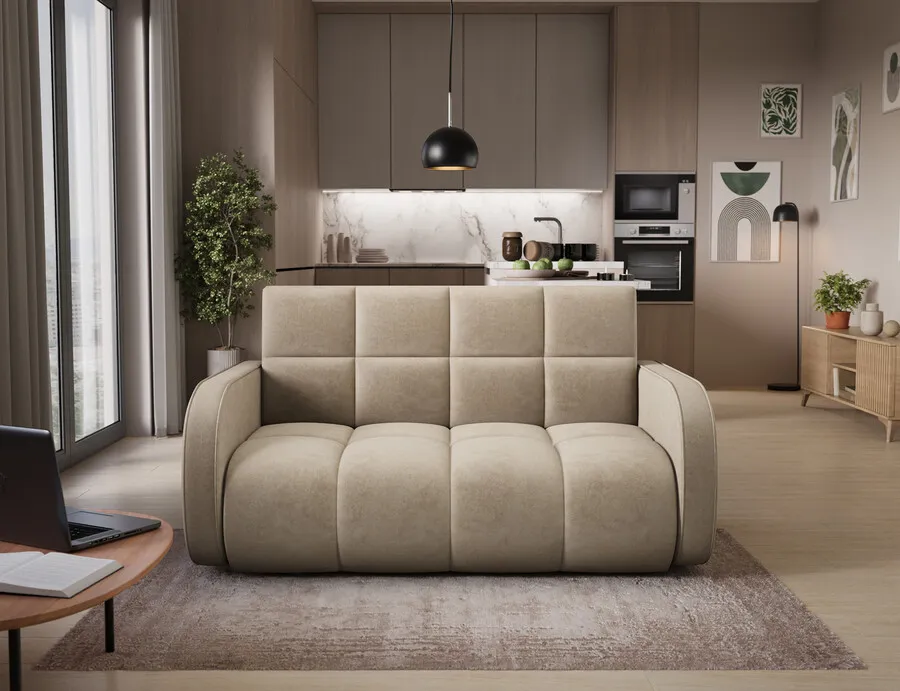 Sofa rozkładana DEVERIO - tkanina Aura 18