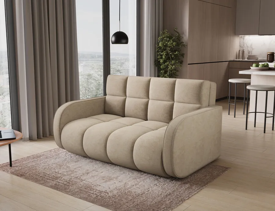 Sofa rozkładana DEVERIO - tkanina Aura 18