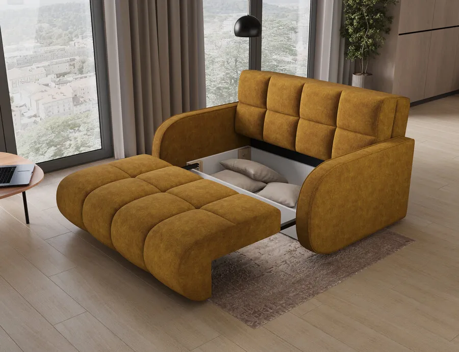 Sofa rozkładana DEVERIO - tkanina Aura 45