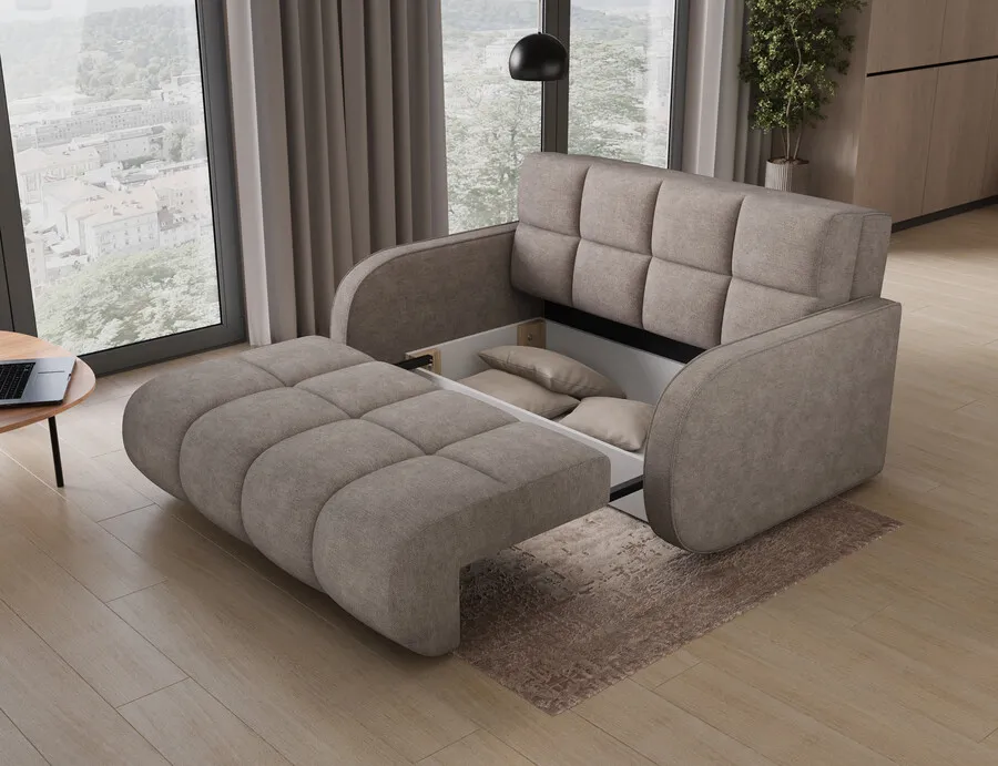 Sofa rozkładana DEVERIO - tkanina Poco 07