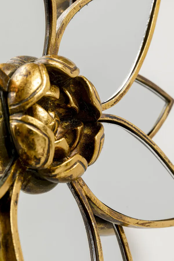 Dekoracja ścienna LOTUS MIRROR - złoty