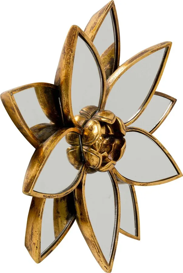 Dekoracja ścienna LOTUS MIRROR - złoty