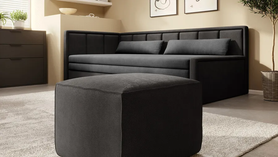 Sofa rozkładana FULGEO - tkanina Poco 04/Poco 10