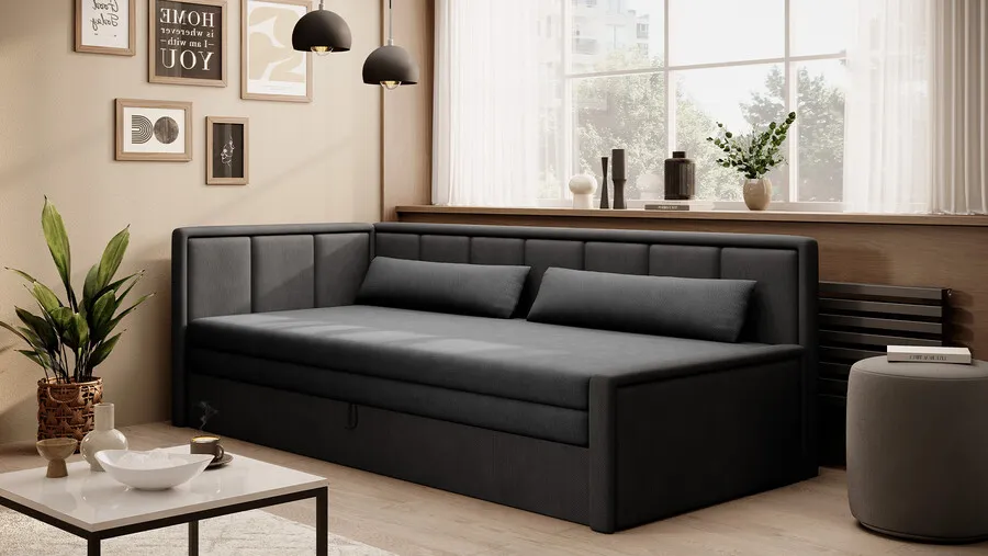 Sofa rozkładana FULGEO - tkanina Poco 04/Poco 10
