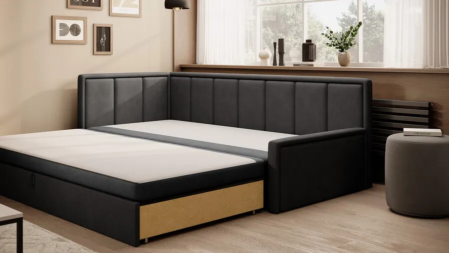 Sofa rozkładana FULGEO - tkanina Poco 04/Poco 10
