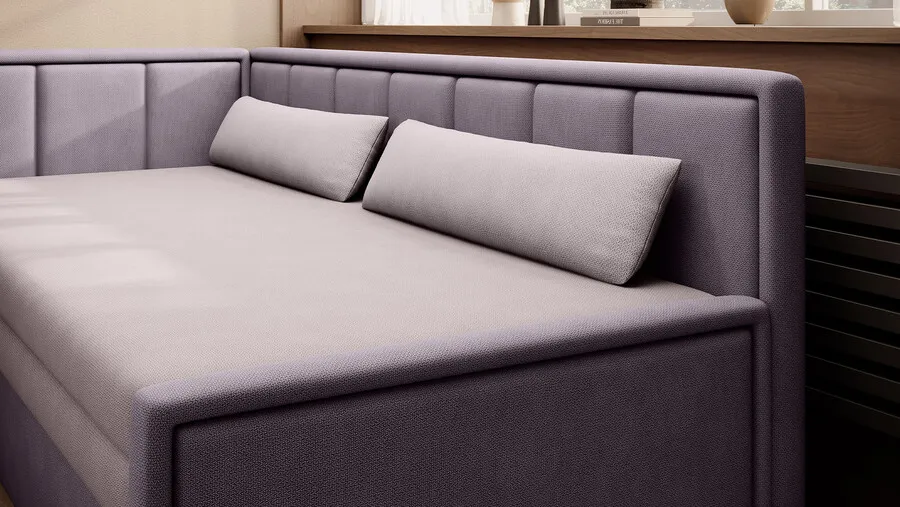 Sofa rozkładana FULGEO - tkanina Poco 101/Poco 41