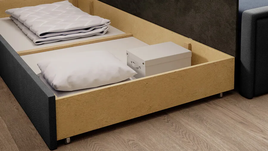 Sofa rozkładana FULGEO - tkanina Poco 40/Poco 04