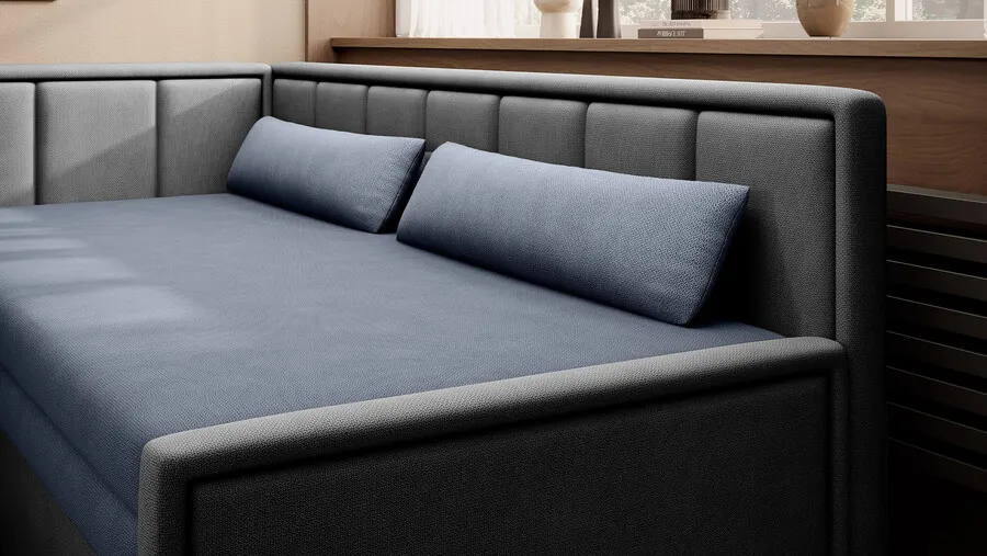 Sofa rozkładana FULGEO - tkanina Poco 40/Poco 04