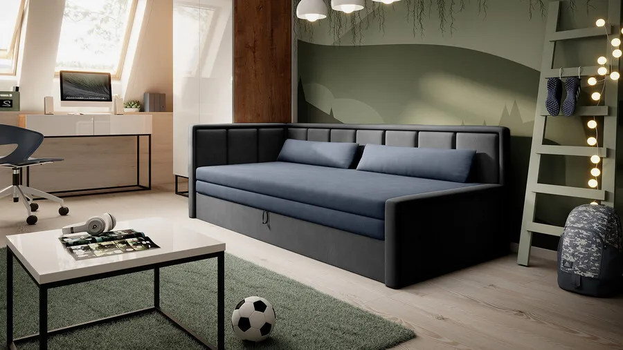 Sofa rozkładana FULGEO - tkanina Poco 40/Poco 04