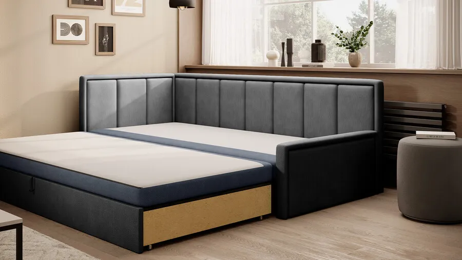 Sofa rozkładana FULGEO - tkanina Poco 40/Poco 04