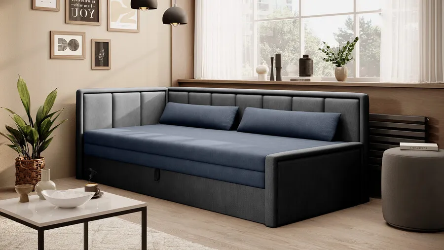 Sofa rozkładana FULGEO - tkanina Poco 40/Poco 04