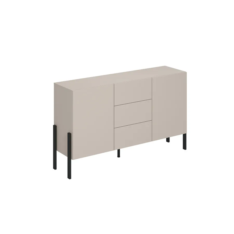 Komoda 2-drzwiowa z szufladami JUKON 43 150 cm - kaszmir