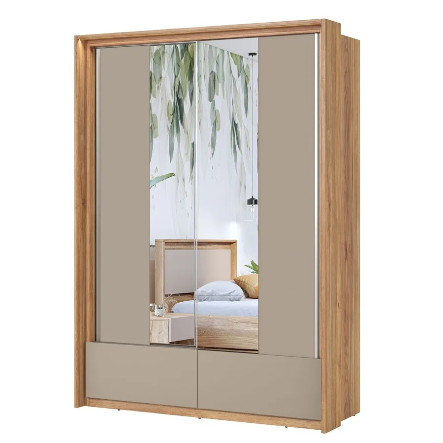 Szafa 2-drzwiowa IMPRESSIO 61 160 cm - dąb mauvella/congo