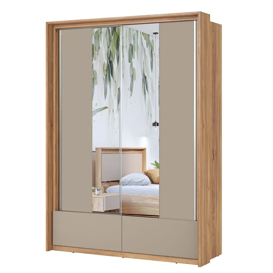 Szafa 2-drzwiowa IMPRESSIO 61 160 cm - dąb mauvella/congo