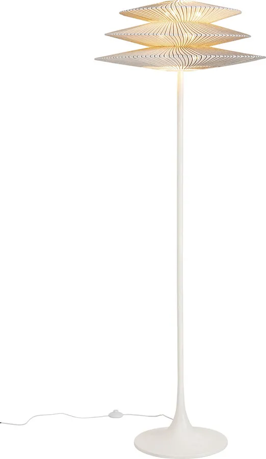 Lampa podłogowa FACILE TRE - biały