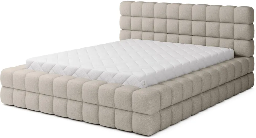 Łóżko pikowane DIZZLE - tkanina Royal 20
