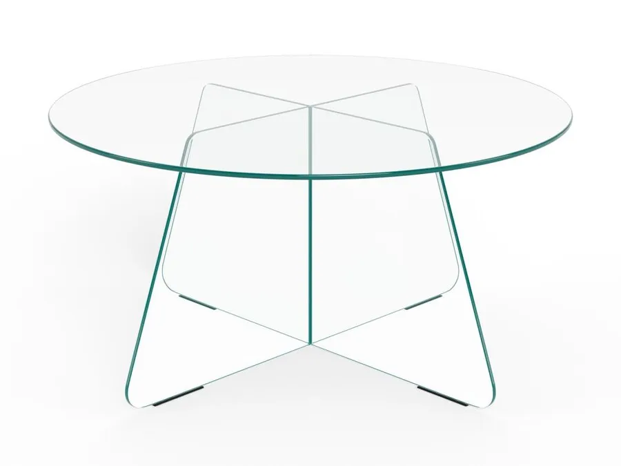 Stolik kawowy szklany SAMOS - transparentny