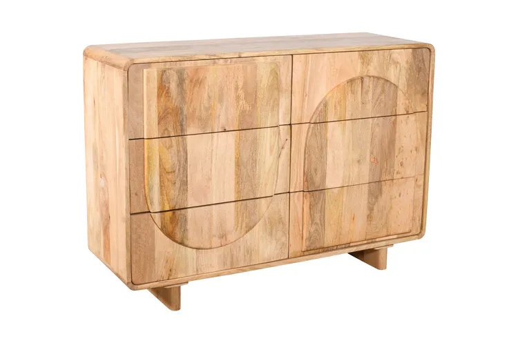 Komoda drewniana z szufladami EDYNBURG ED-03-MN - mango naturalne