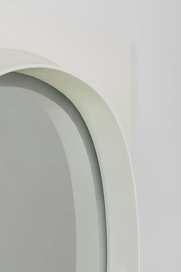 Lustro ścienne z oświetleniem i półką AERO LED 80x141 - biały