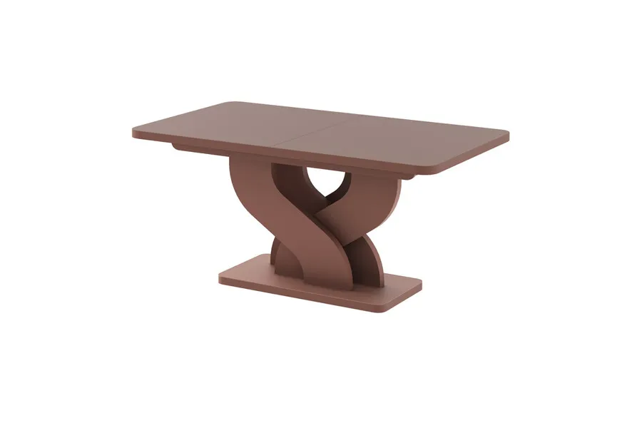 Stół rozkładany BELLISSIMA 160/256x89 - bordo mat