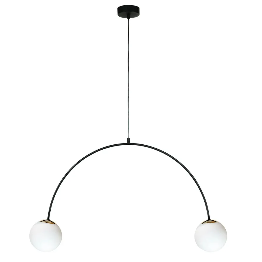 Lampa wisząca BOW 1222 podwójna - czarny