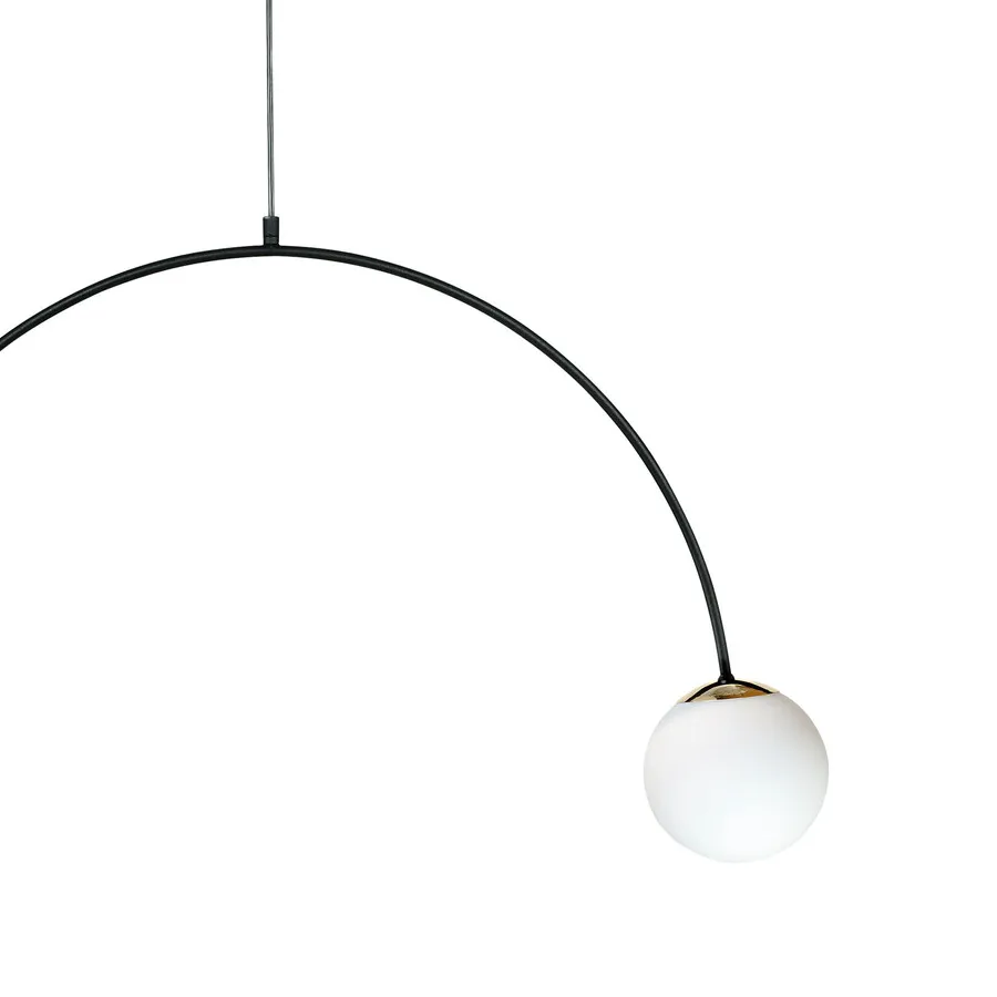 Lampa wisząca BOW 1222 podwójna - czarny