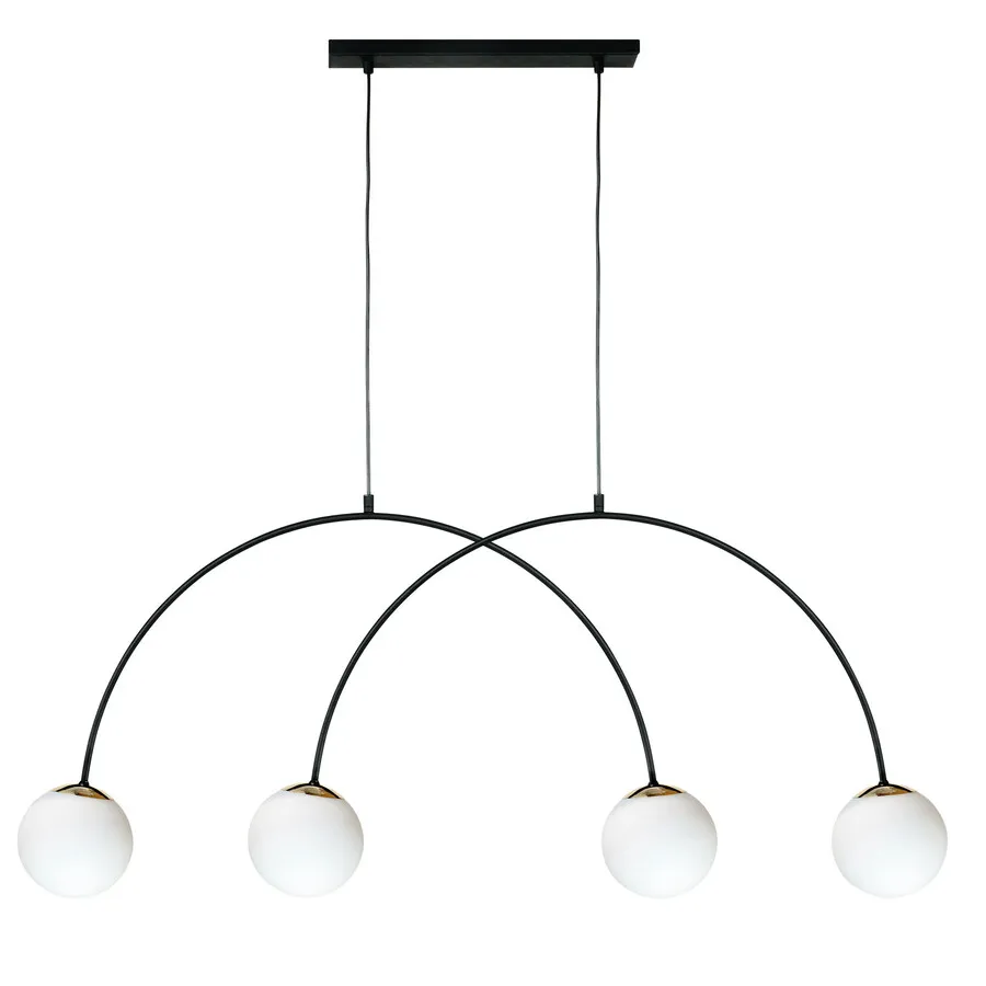 Lampa wisząca BOW 1220 poczwórna - czarny