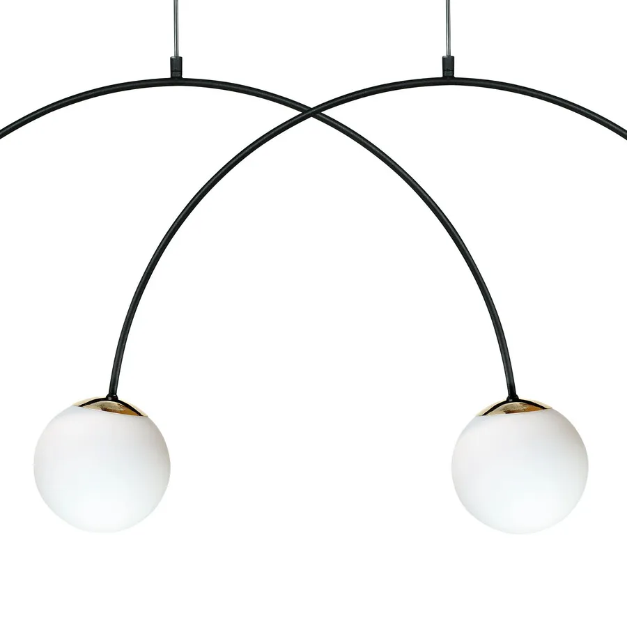 Lampa wisząca BOW 1220 poczwórna - czarny