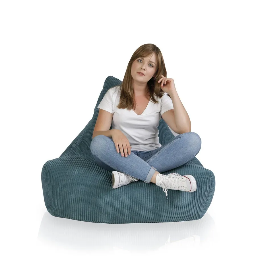 Fotel KEIKO M Sztruks SZ75 - ciemny turkusowy