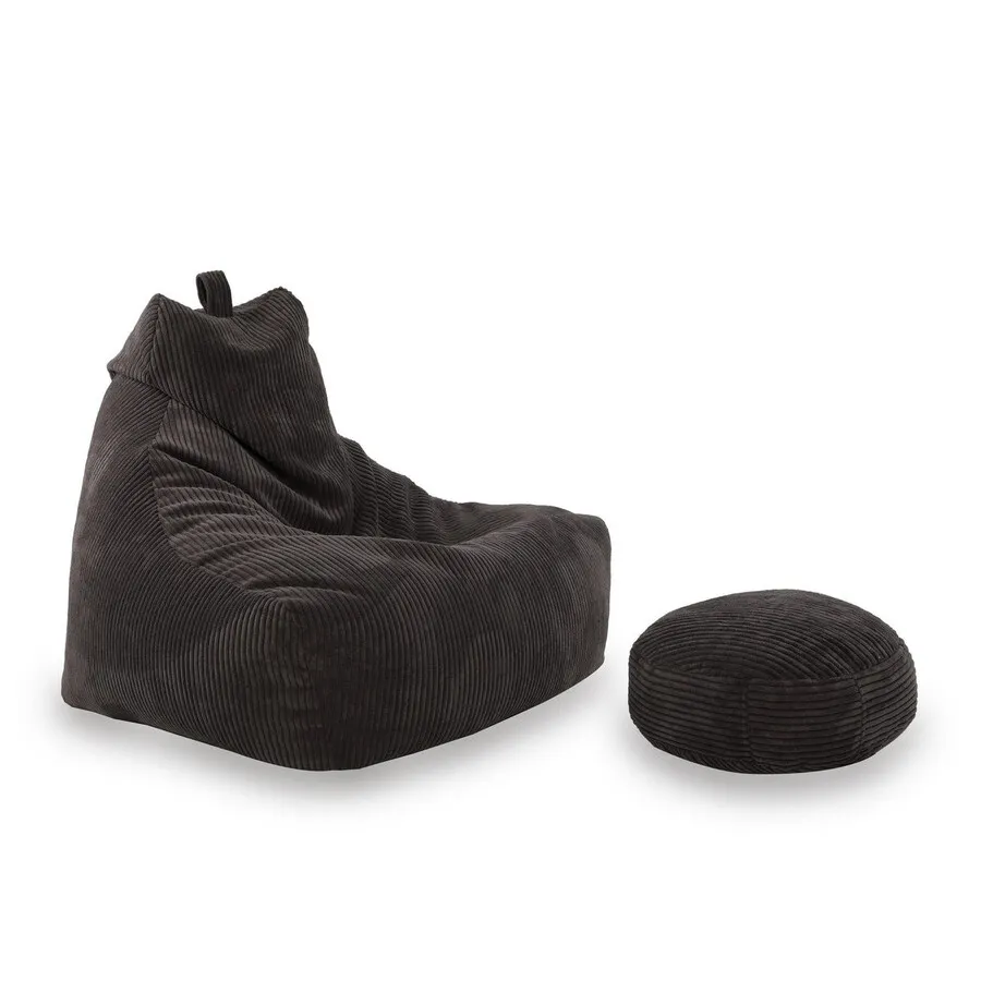 Fotel KEIKO M Sztruks SZ90 - ciemny szary
