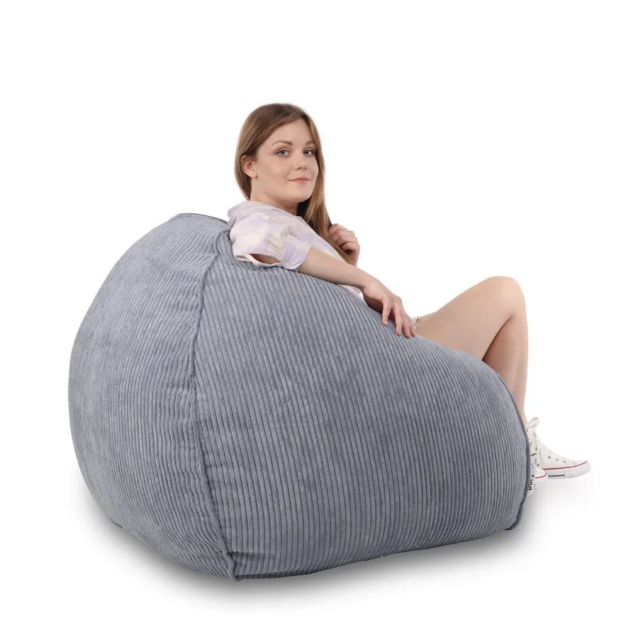 Pufa SAKWA Sztruks SZ04 - jasny szary