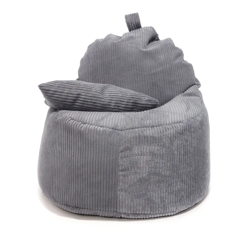 Fotel z poduszką YOKO Sztruks SZ04 - jasny szary