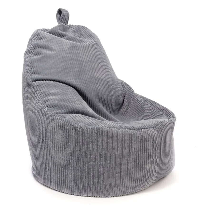 Fotel z poduszką YOKO Sztruks SZ04 - jasny szary
