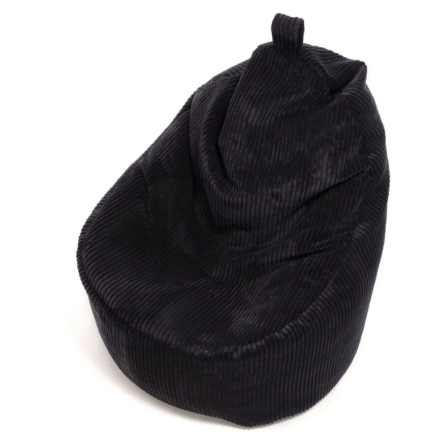 Fotel z poduszką YOKO Sztruks SZ19 - czarny