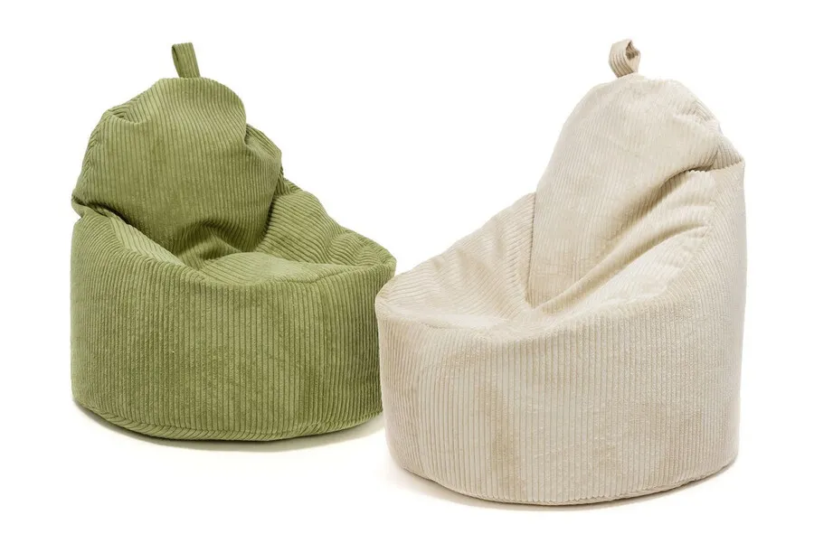 Fotel z poduszką YOKO Sztruks SZ20 - zielony