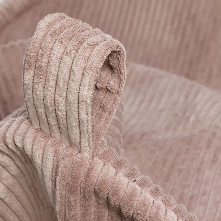 Fotel z poduszką YOKO Sztruks SZ61 - pudrowy róż