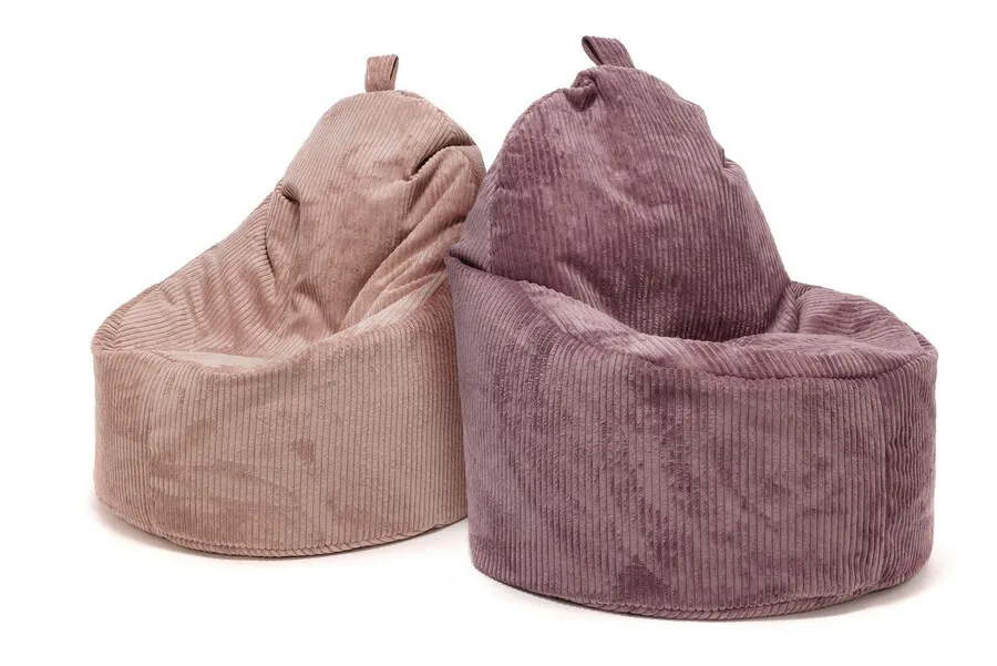 Fotel z poduszką YOKO Sztruks SZ61 - pudrowy róż