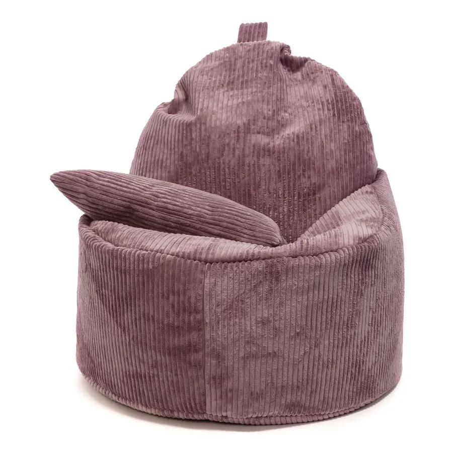 Fotel z poduszką YOKO Sztruks SZ63 - jasny fioletowy