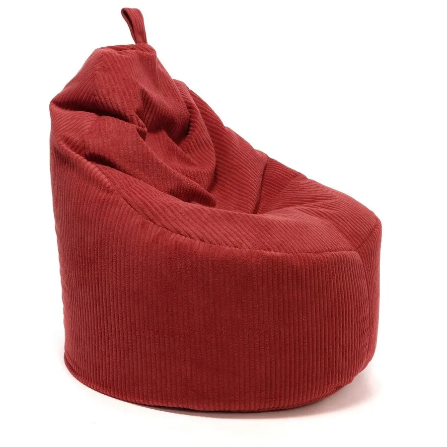 Fotel z poduszką YOKO Sztruks SZ94 - czerwony