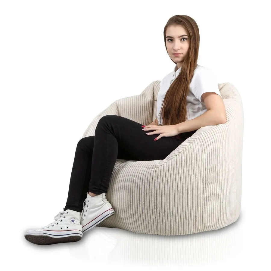 Fotel SIMONE Sztruks SZ03 - kremowy