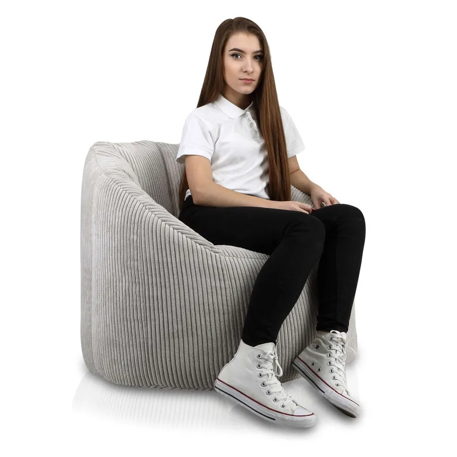 Fotel SIMONE Sztruks SZ83 - popielaty